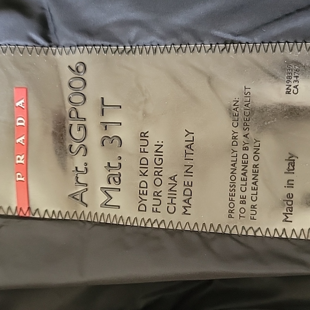 Black prada jacket